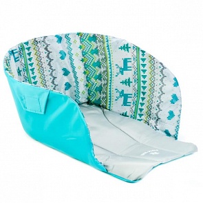 Сиденье для санок - вязанный узор - бирюза (Ника, СС2-1 БИРЮЗАsim)